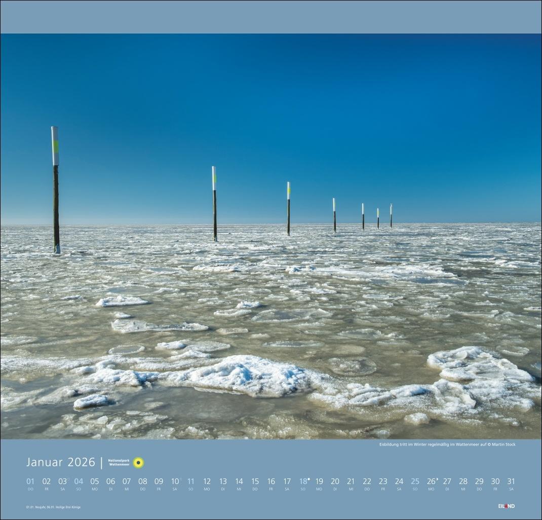 Bild: 9783964023711 | Nationalpark Wattenmeer Edition Kalender 2026 - Martin Stock | Stock