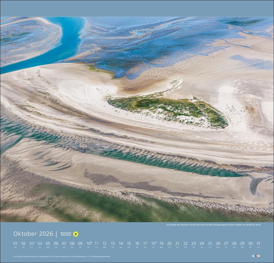 Bild: 9783964023711 | Nationalpark Wattenmeer Edition Kalender 2026 - Martin Stock | Stock