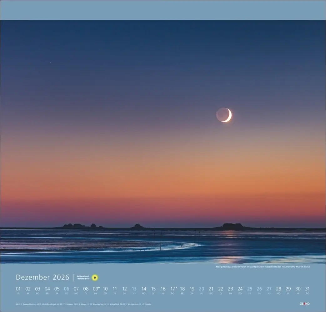 Bild: 9783964023711 | Nationalpark Wattenmeer Edition Kalender 2026 - Martin Stock | Stock
