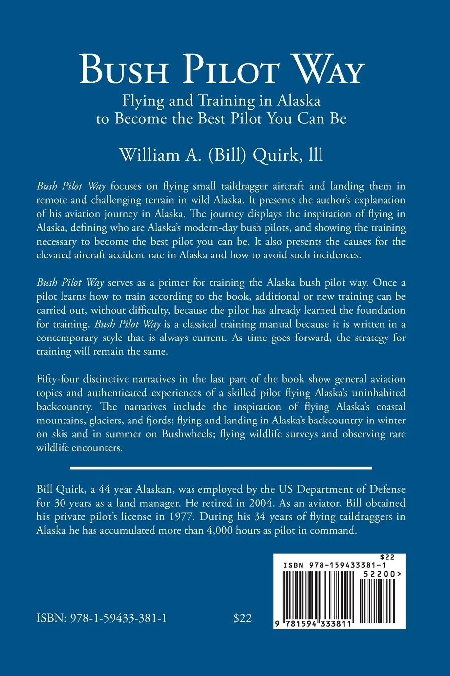 Rückseite: 9781594333811 | Bush Pilot Way | Bill Quirk | Taschenbuch | Kartoniert / Broschiert