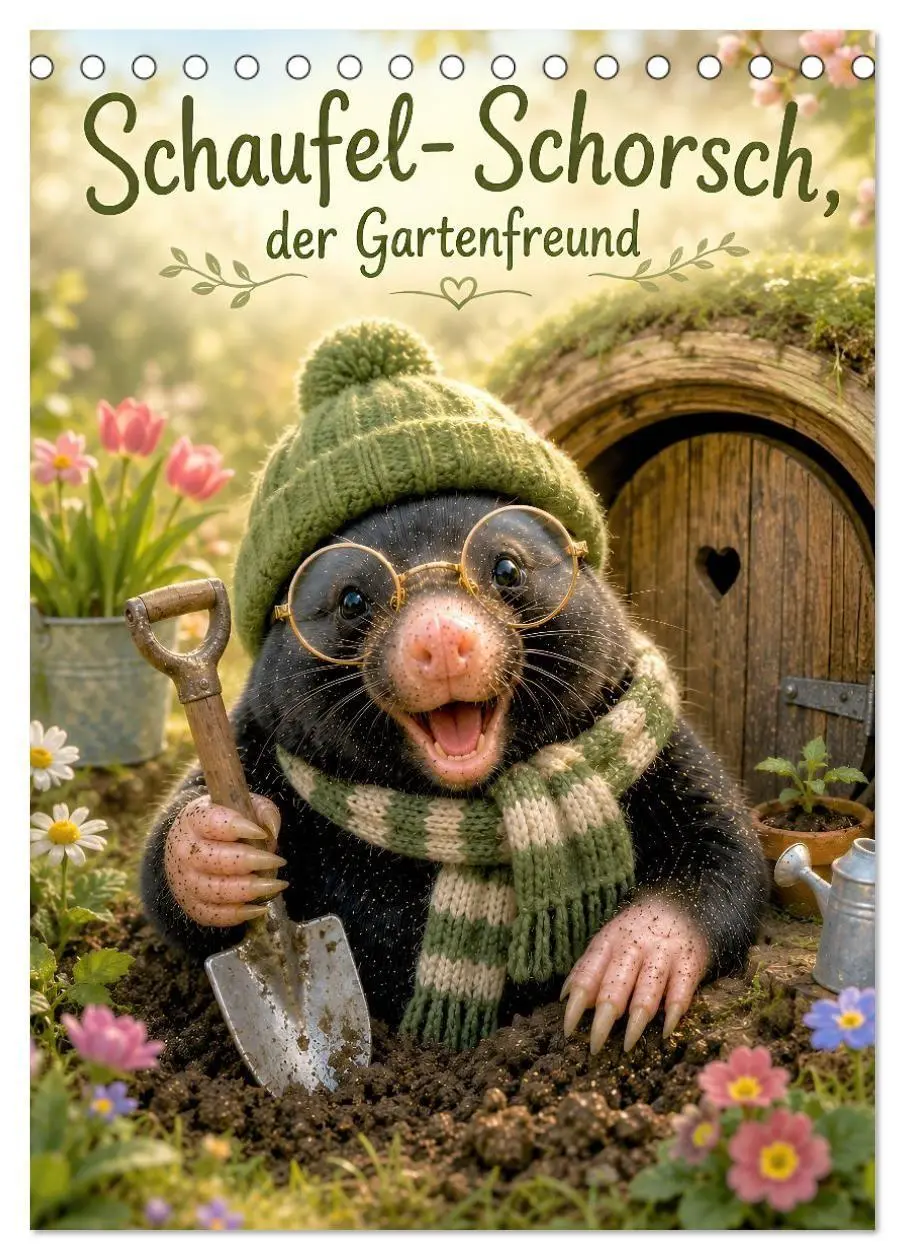 Cover: 9783594373811 | Schaufel-Schorsch der Gartenfreund (Tischkalender 2027 DIN A5...