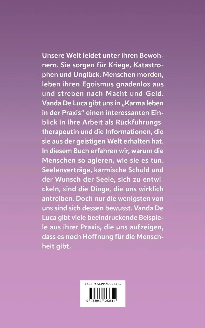 Rückseite: 9783949263811 | Karma leben in der Praxis | Lerne das Prinzip ¿Karma¿ besser verstehen