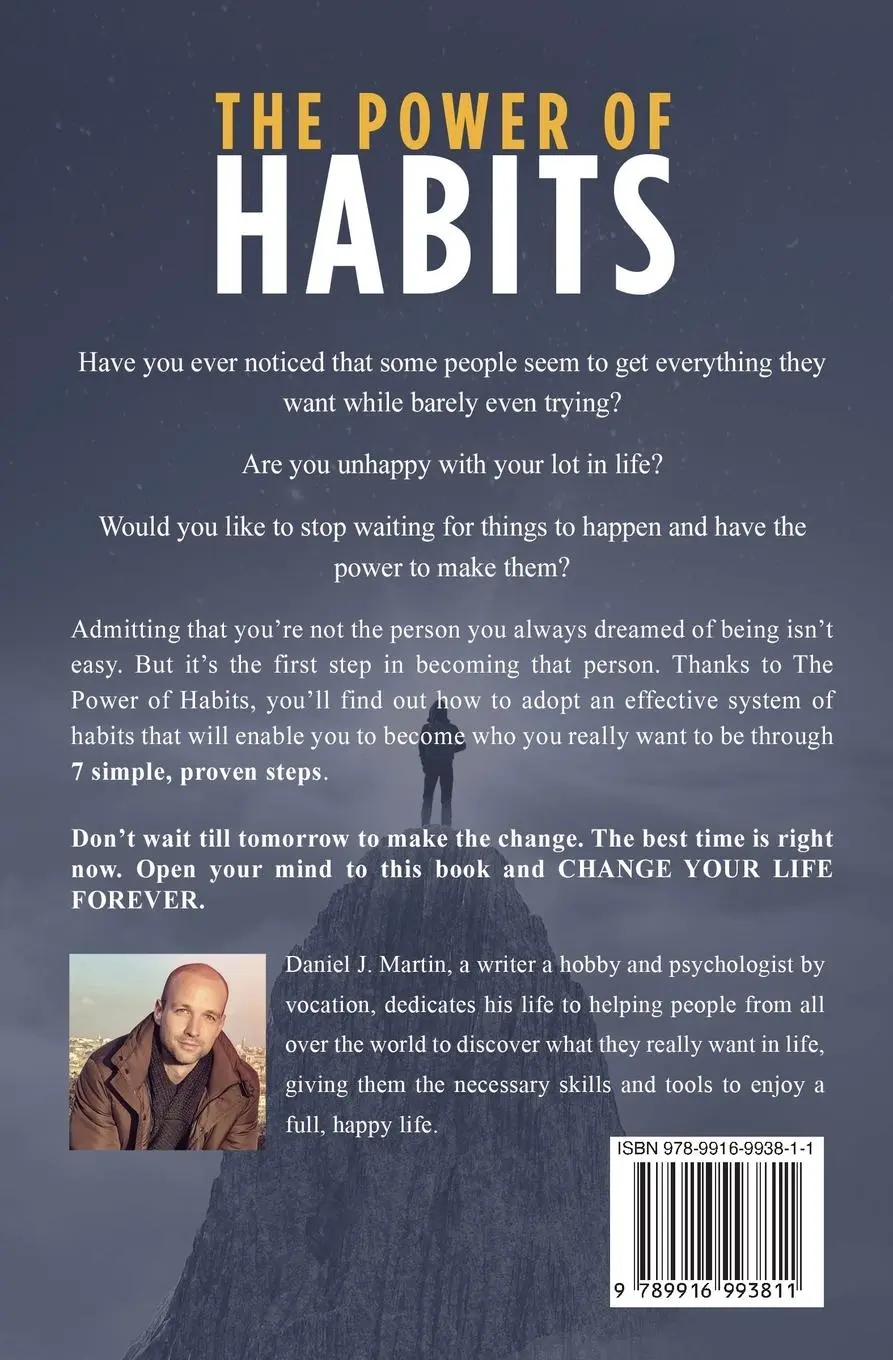 Rückseite: 9789916993811 | The power of habits | Daniel J. Martin | Taschenbuch | Englisch | 2022