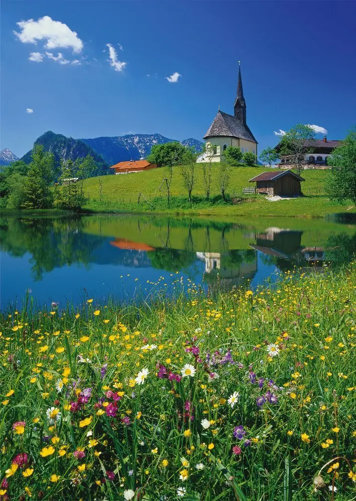 Bild: 4001504573911 | Inzell, Einsiedlhof und Kirche St. Nikolaus | Spiel | Schachtel | 2023