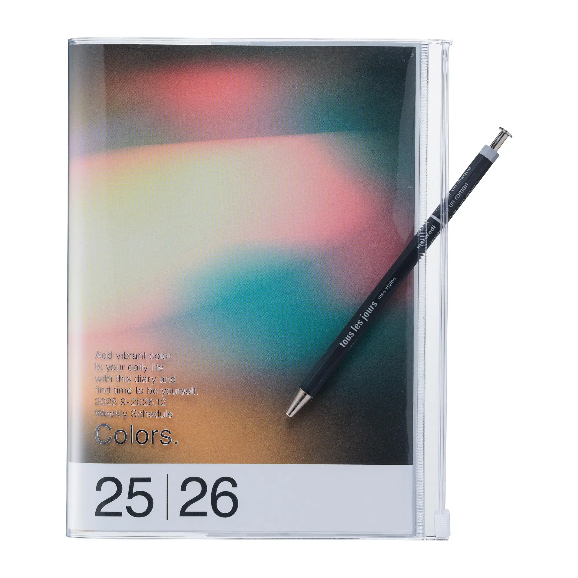 Bild: 4550045143911 | MARK'S 2025/26 Taschenkalender, A6 Gradient // Black | MARK'S Inc.