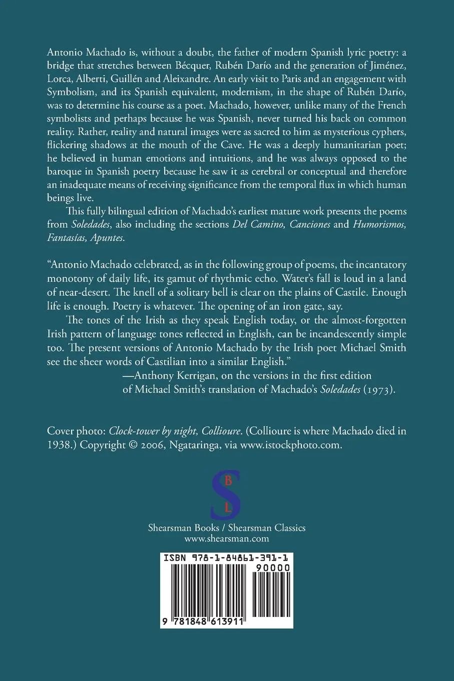 Rückseite: 9781848613911 | Solitudes and Other Early Poems | Antonio Machado | Taschenbuch | 2015