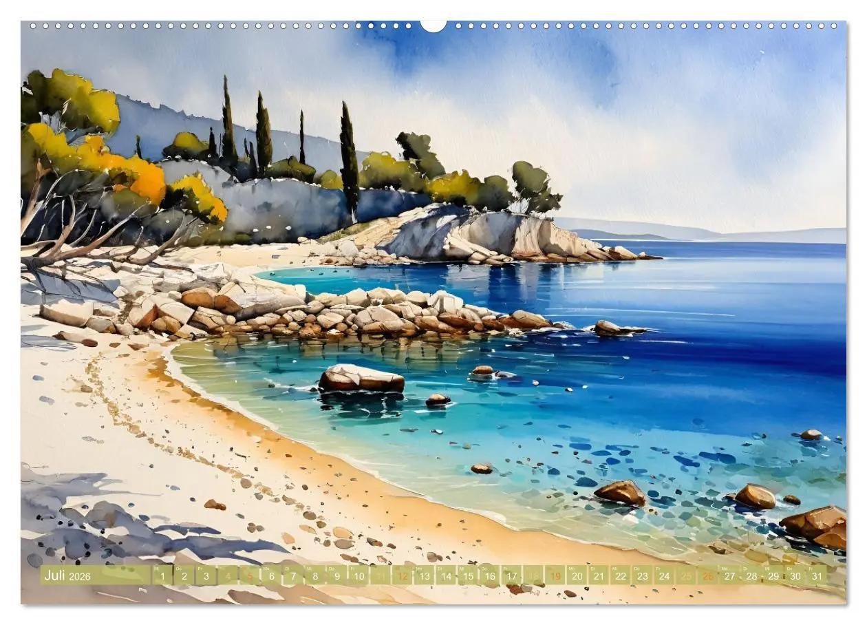 Bild: 9783457363911 | Urlaubsparadies Kroatien (Wandkalender 2026 DIN A2 quer), CALVENDO...