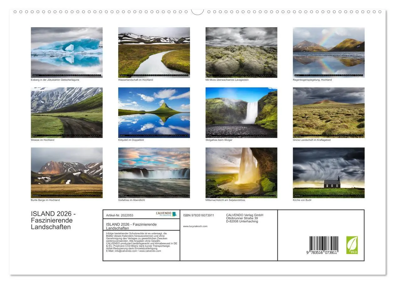 Bild: 9783516073911 | ISLAND 2026 - Faszinierende Landschaften (hochwertiger Premium...