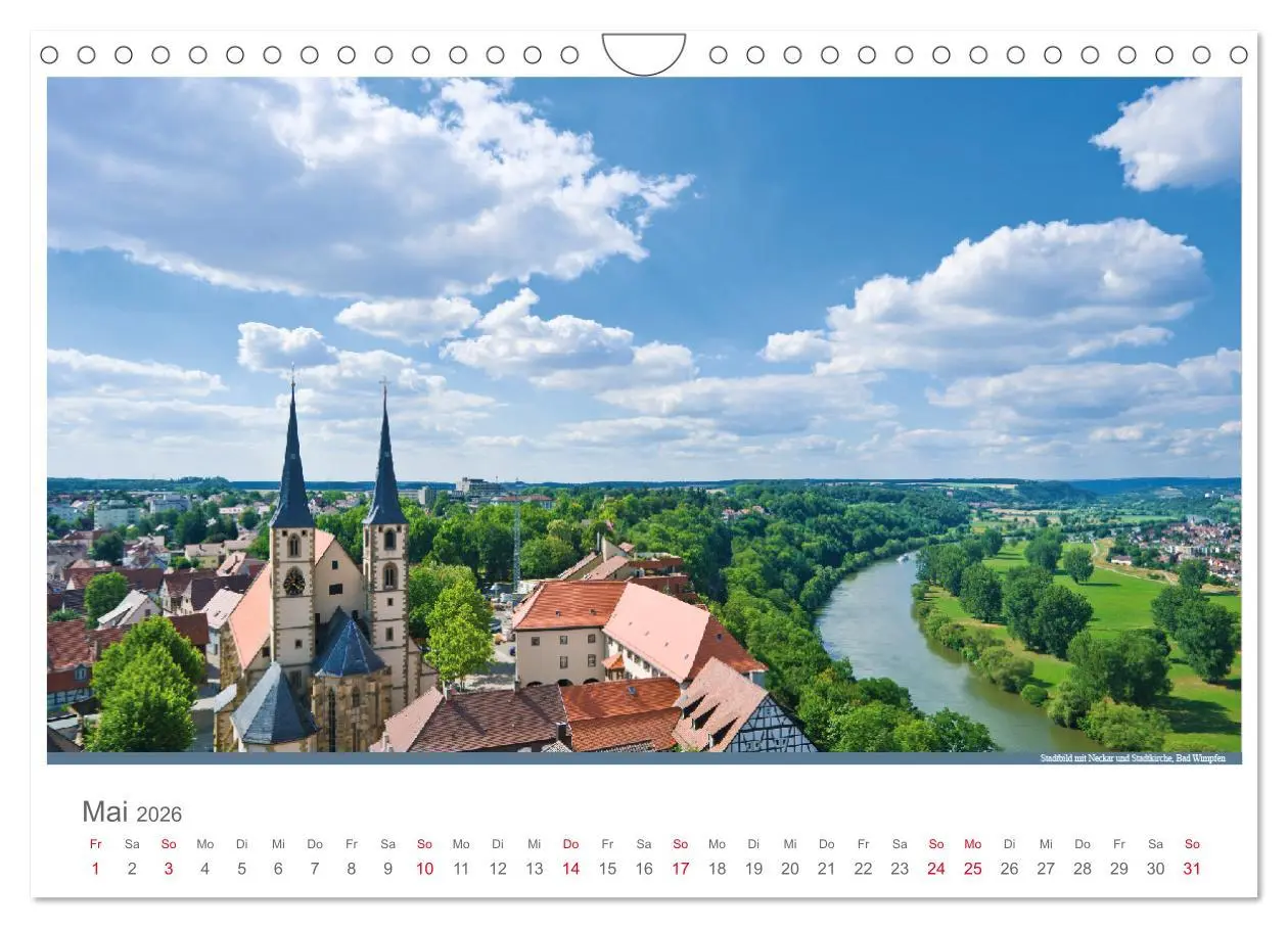 Bild: 9783516213911 | Der Neckar - Unterwegs in Deutschland (Wandkalender 2026 DIN A4...