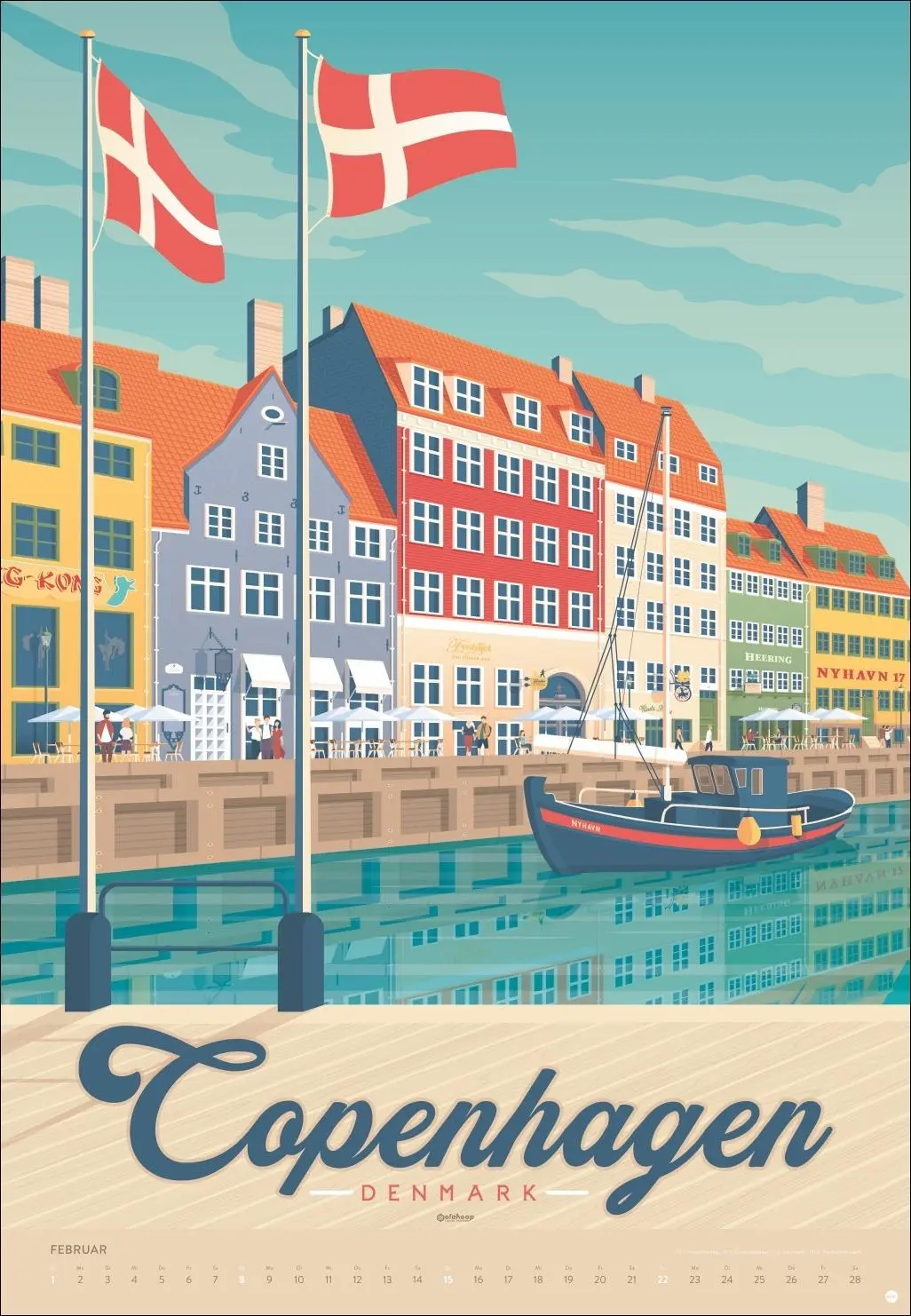 Bild: 9783756413911 | Travel the World Posterkalender 2026 | Olahoop Travel Posters | 14 S.