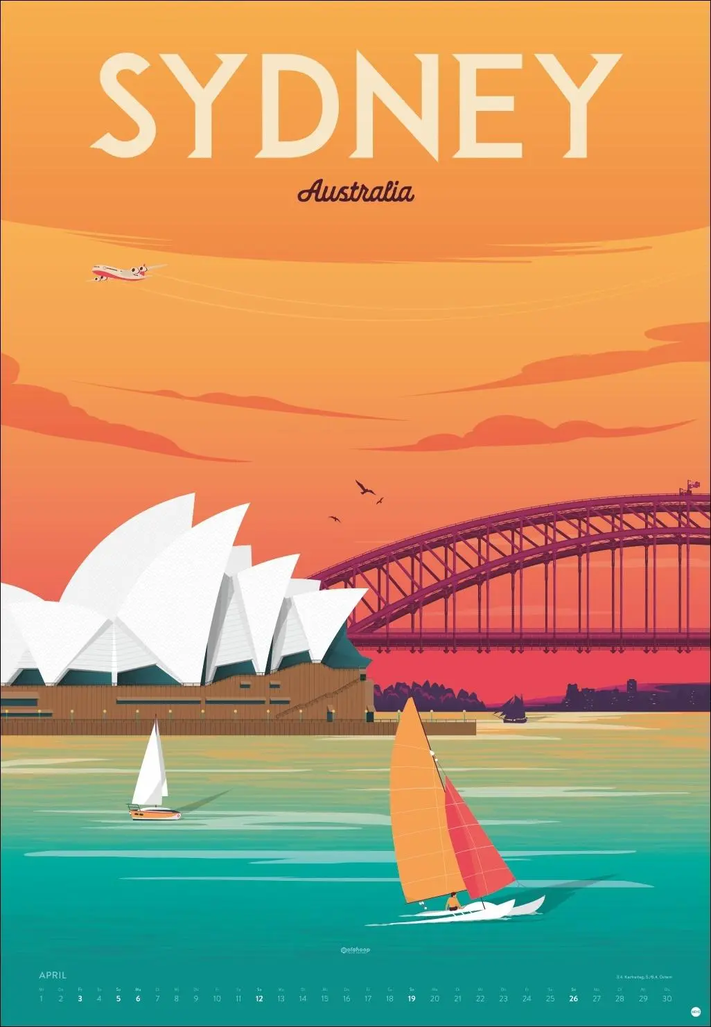 Bild: 9783756413911 | Travel the World Posterkalender 2026 | Olahoop Travel Posters | 14 S.