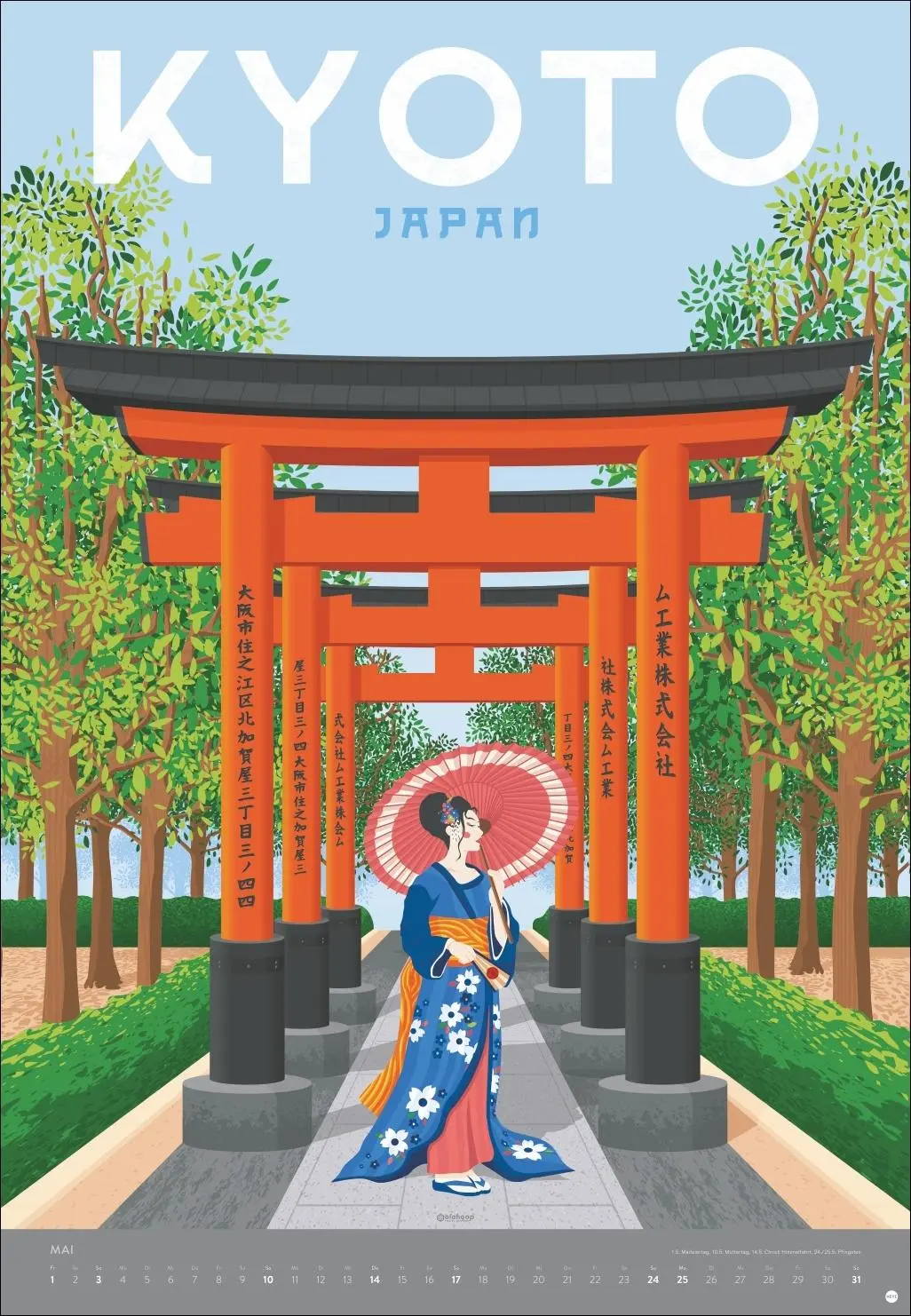 Bild: 9783756413911 | Travel the World Posterkalender 2026 | Olahoop Travel Posters | 14 S.