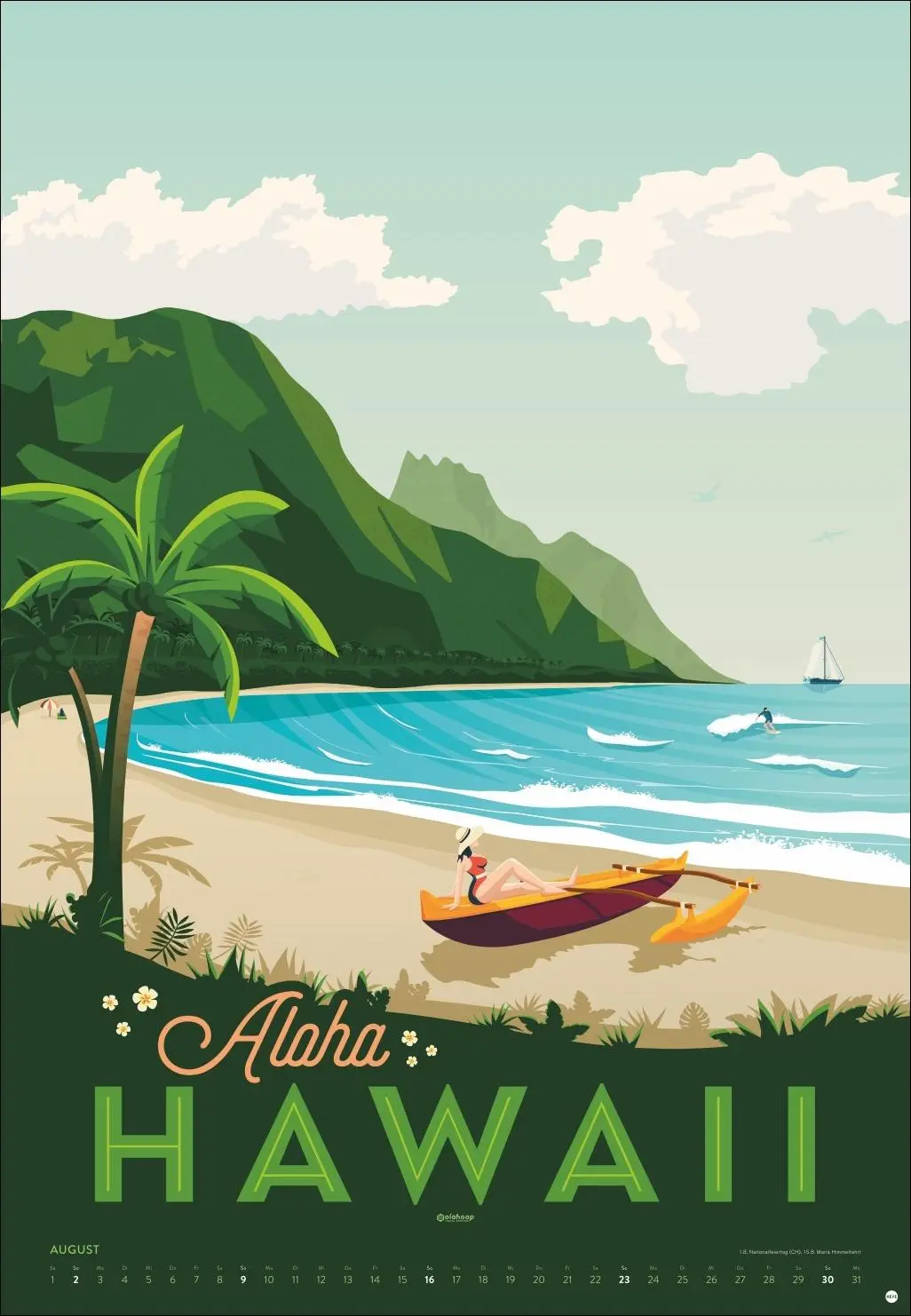 Bild: 9783756413911 | Travel the World Posterkalender 2026 | Olahoop Travel Posters | 14 S.