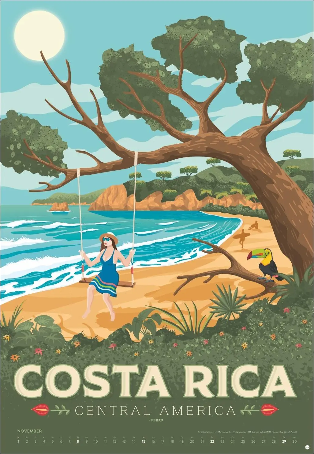 Bild: 9783756413911 | Travel the World Posterkalender 2026 | Olahoop Travel Posters | 14 S.
