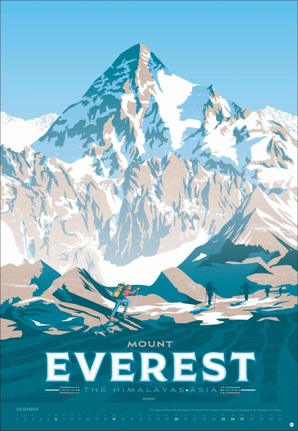 Bild: 9783756413911 | Travel the World Posterkalender 2026 | Olahoop Travel Posters | 14 S.