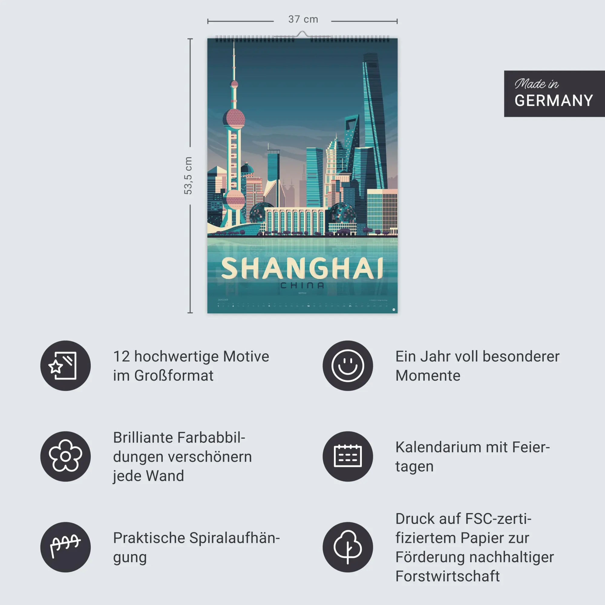 Bild: 9783756413911 | Travel the World Posterkalender 2026 | Olahoop Travel Posters | 14 S.