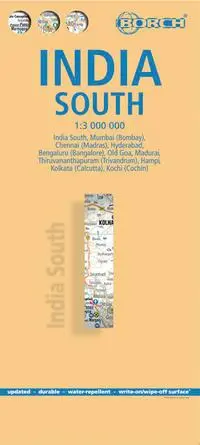 Cover: 9783866093911 | India South 1 : 3 000 000 | (Land-)Karte | Borch Maps | 2 S. | Deutsch