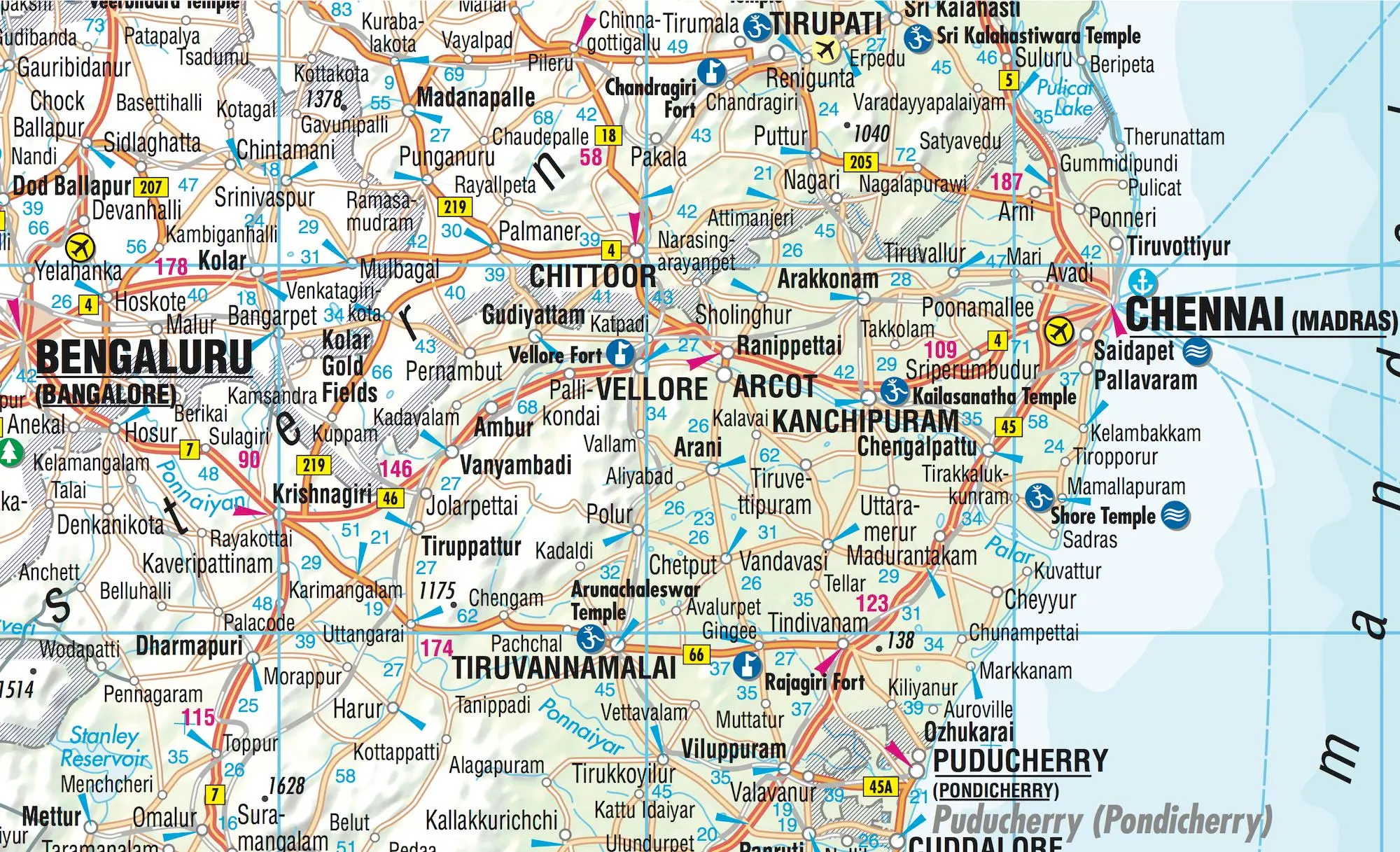 Bild: 9783866093911 | India South 1 : 3 000 000 | (Land-)Karte | Borch Maps | 2 S. | Deutsch
