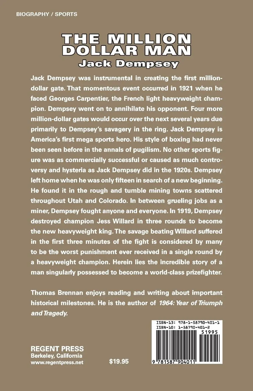 Rückseite: 9781587904011 | The Million Dollar Man | Jack Dempsey | Brennan Thomas | Taschenbuch