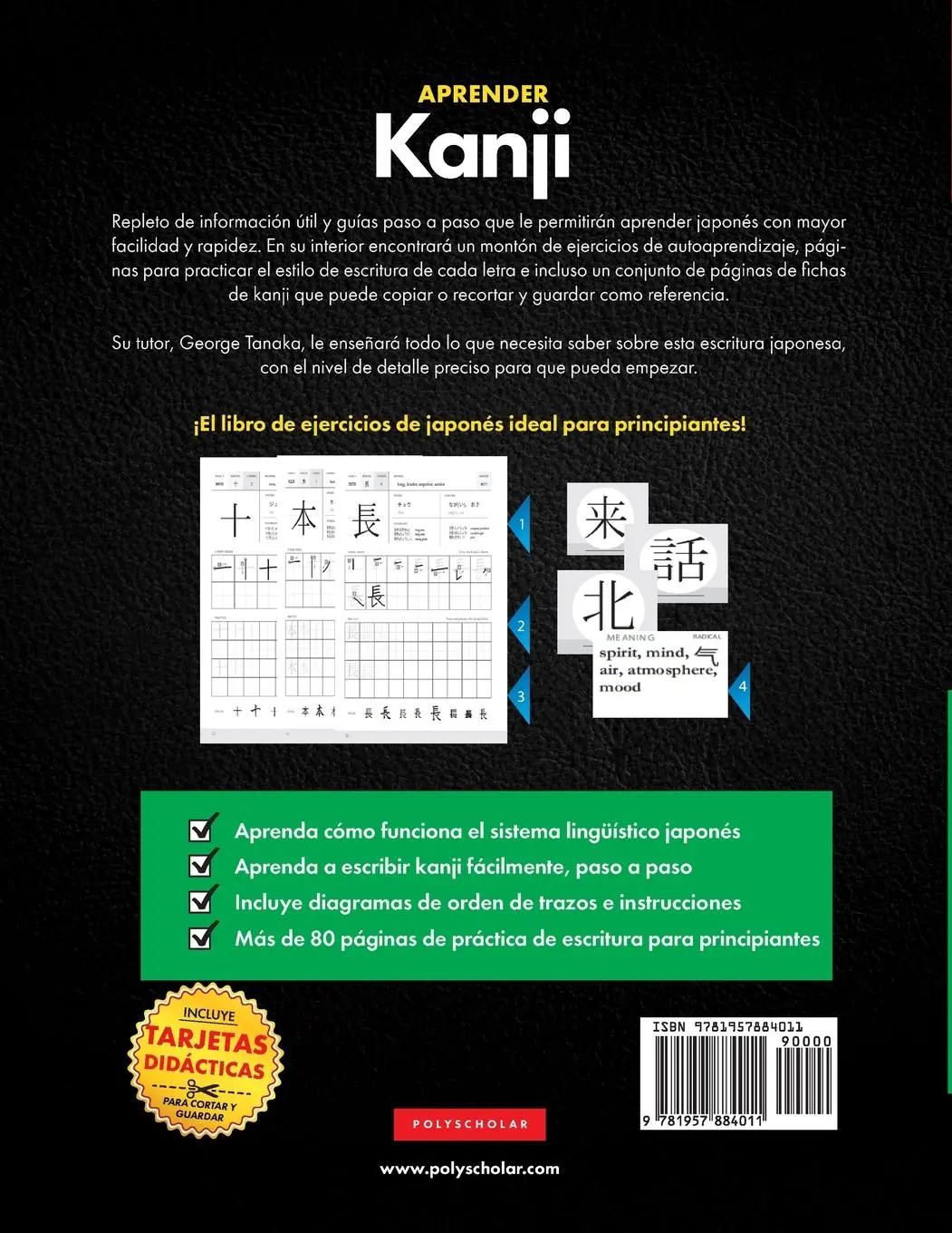 Rückseite: 9781957884011 | Aprender Japonés Kanji N5 Workbook | George Tanaka | Taschenbuch