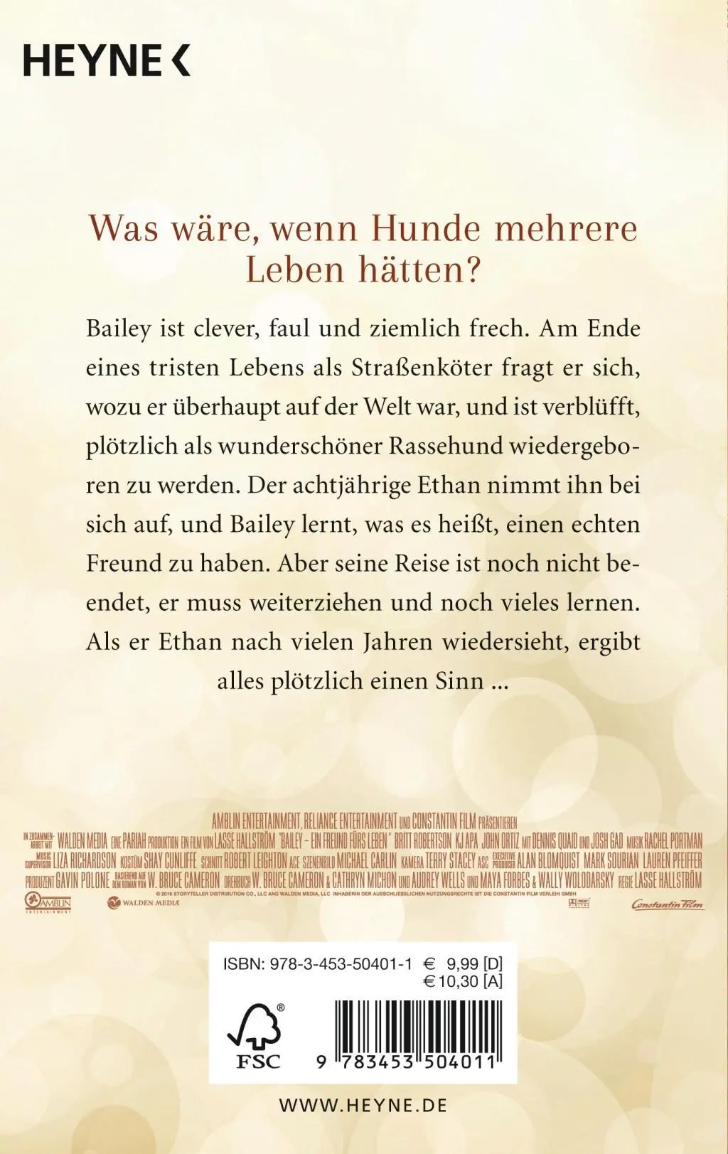 Bild: 9783453504011 | Bailey - Ein Freund fürs Leben | W. Bruce Cameron | Taschenbuch | 2017