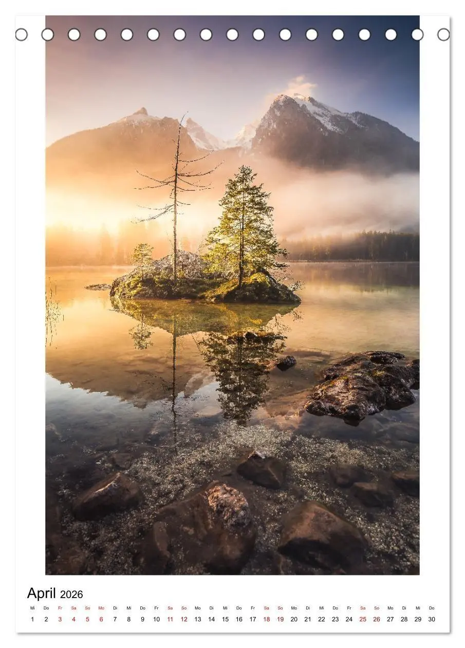 Bild: 9783516654011 | Alpenblicke - Ein Jahr in den Alpen (Tischkalender 2026 DIN A5...