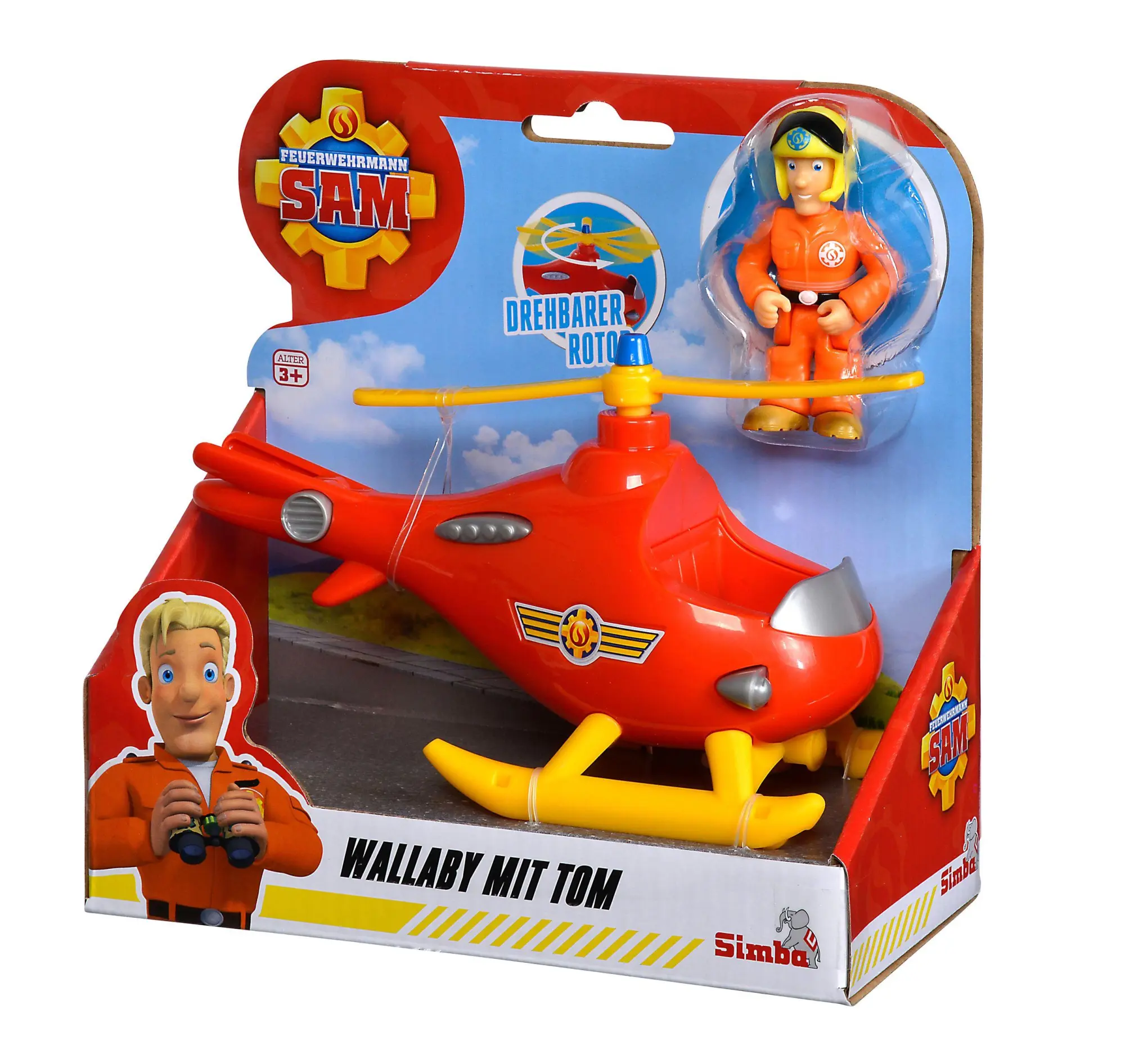 Bild: 4006592074111 | Sam Junior Wallaby mit Tom Thomas Figur | Feuerwehrmann Sam | Deutsch