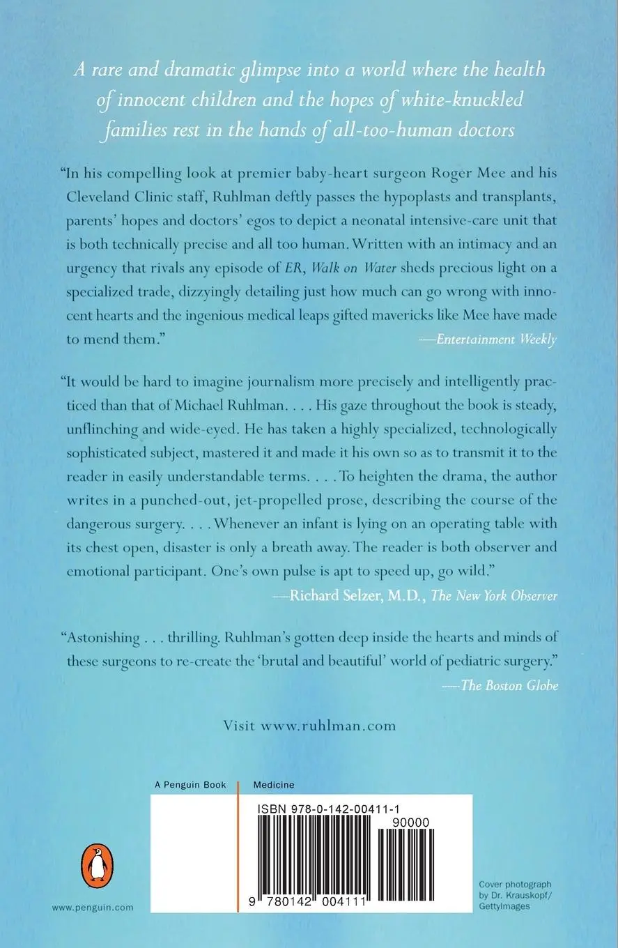 Rückseite: 9780142004111 | Walk on Water | The Miracle of Saving Children's Lives | Ruhlman