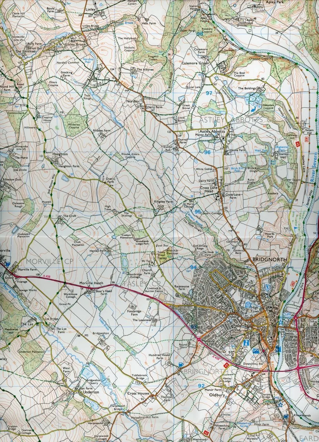 Bild: 9780319244111 | Kidderminster and Wyre Forest | Ordnance Survey | (Land-)Karte | 2015