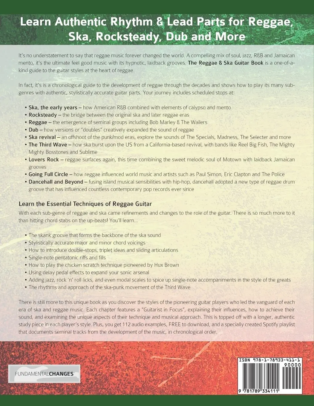 Rückseite: 9781789334111 | The Reggae &amp; Ska Guitar Book | Daryl Kellie (u. a.) | Taschenbuch