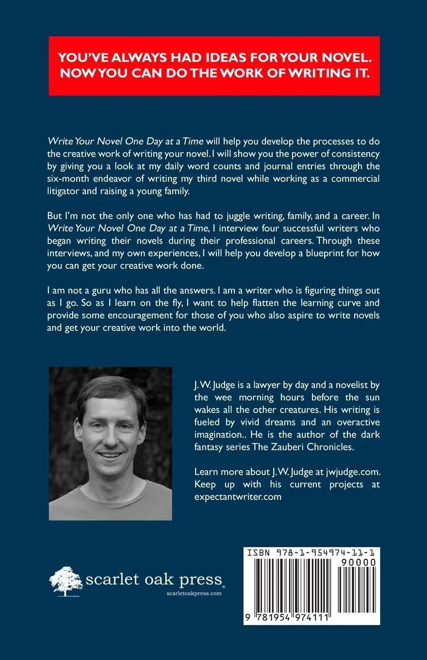 Rückseite: 9781954974111 | Write Your Novel One Day at a Time | J. W. Judge | Taschenbuch | 2022