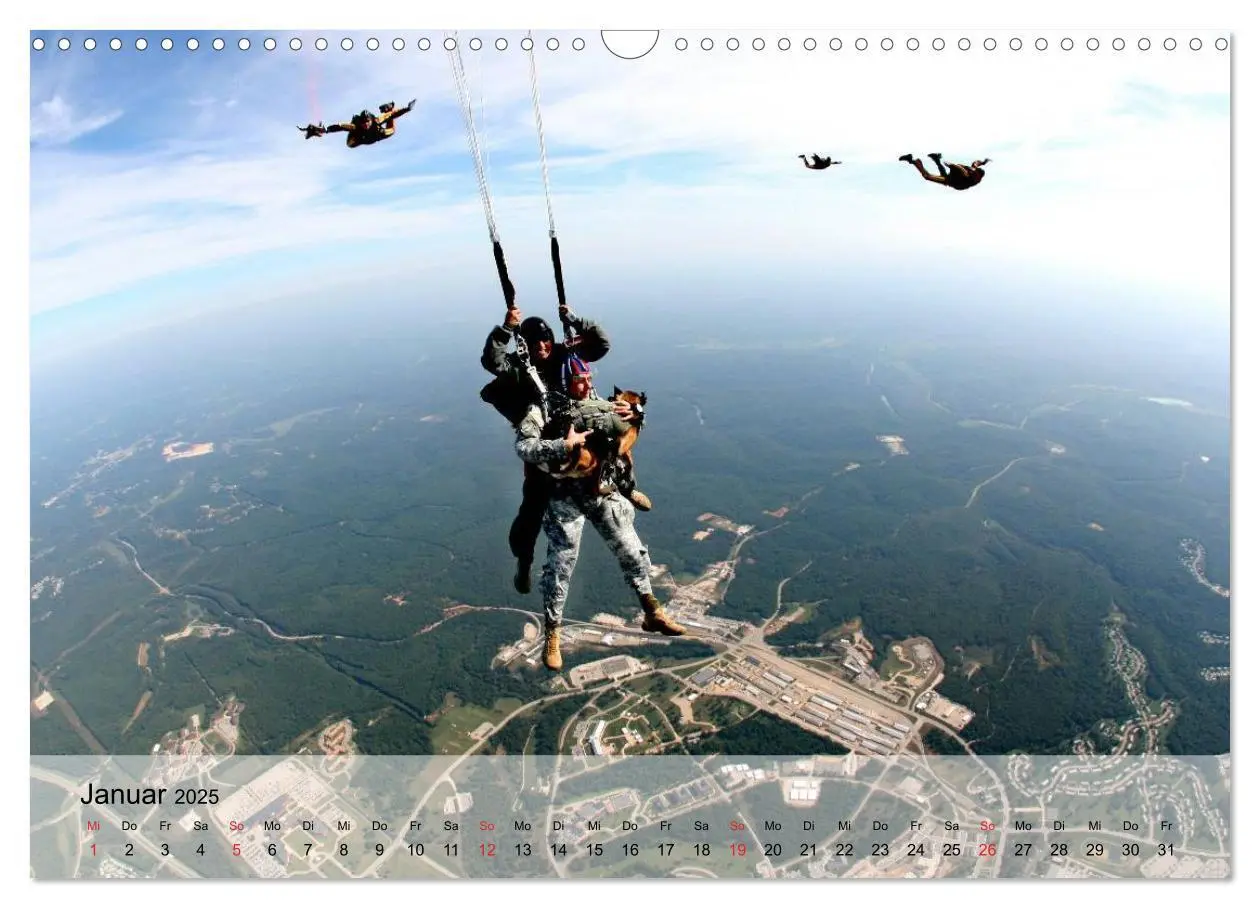 Bild: 9783435604111 | Fallschirmspringer. Absprung der U.S. Navy Seals (Wandkalender 2025...