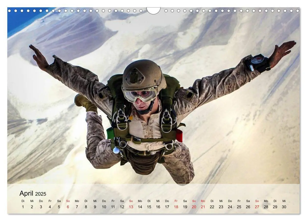 Bild: 9783435604111 | Fallschirmspringer. Absprung der U.S. Navy Seals (Wandkalender 2025...