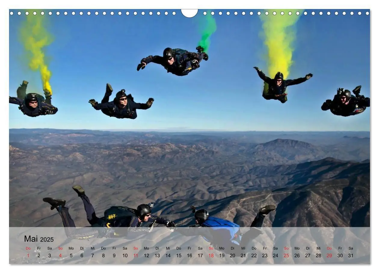 Bild: 9783435604111 | Fallschirmspringer. Absprung der U.S. Navy Seals (Wandkalender 2025...