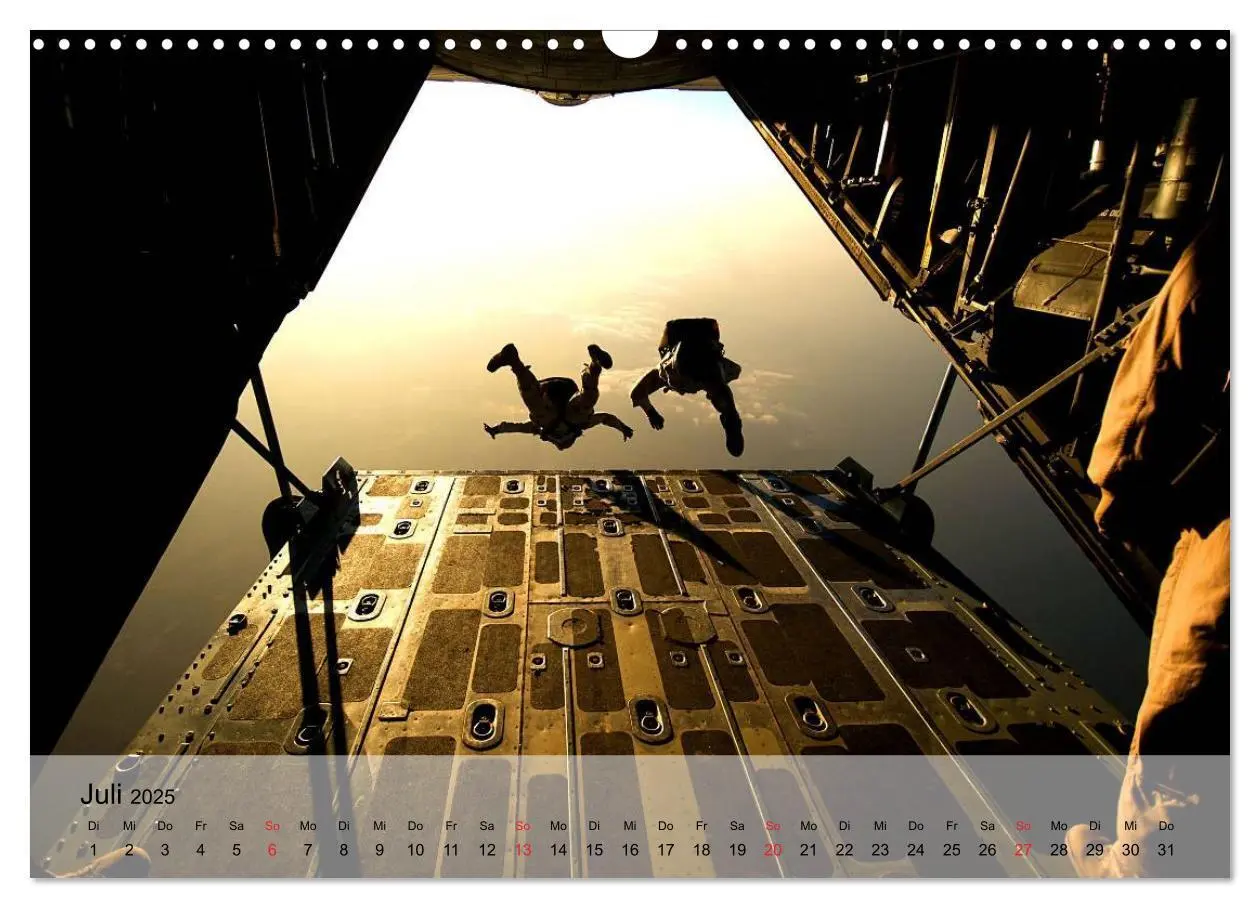 Bild: 9783435604111 | Fallschirmspringer. Absprung der U.S. Navy Seals (Wandkalender 2025...