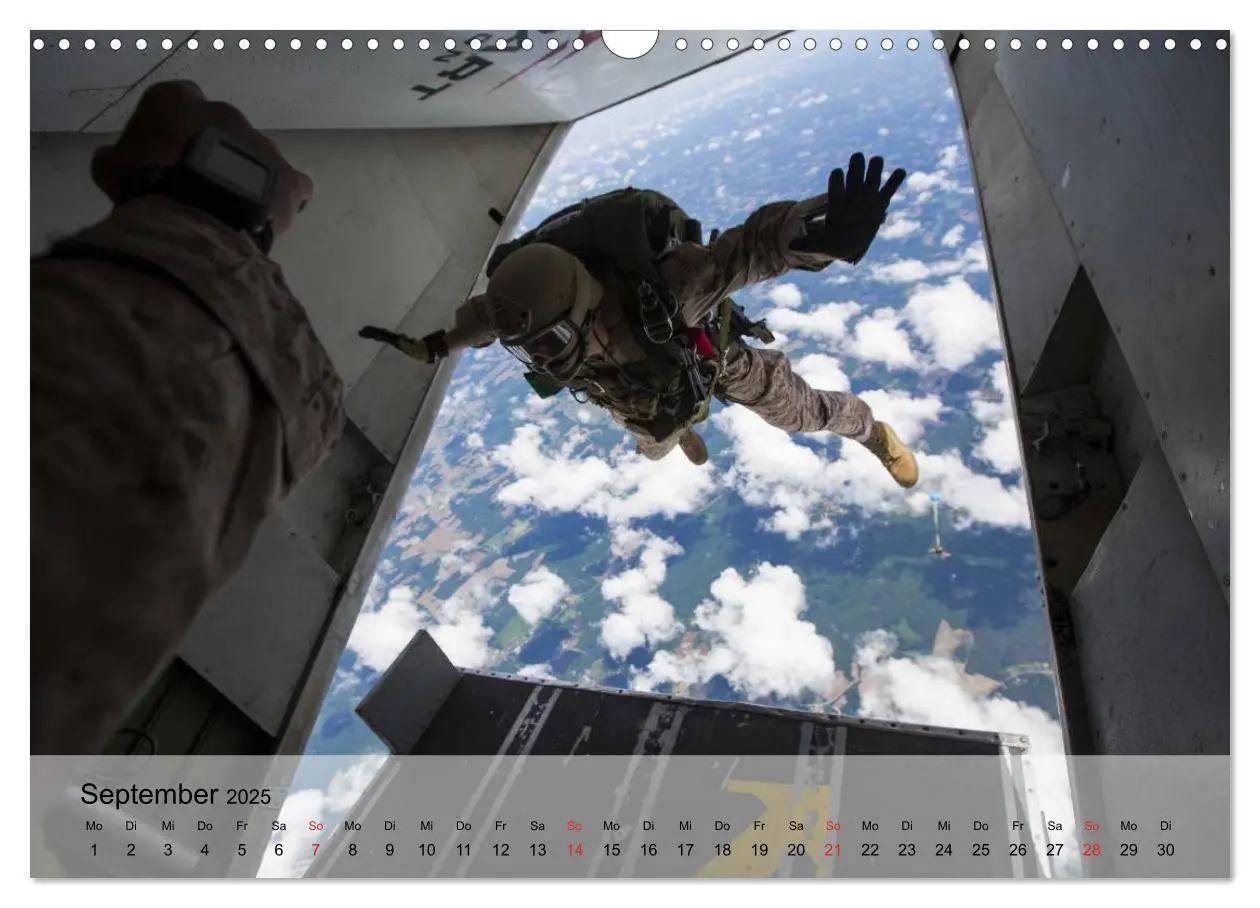 Bild: 9783435604111 | Fallschirmspringer. Absprung der U.S. Navy Seals (Wandkalender 2025...