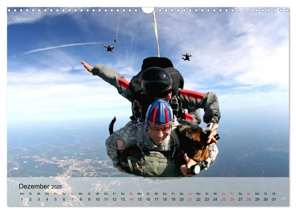 Bild: 9783435604111 | Fallschirmspringer. Absprung der U.S. Navy Seals (Wandkalender 2025...