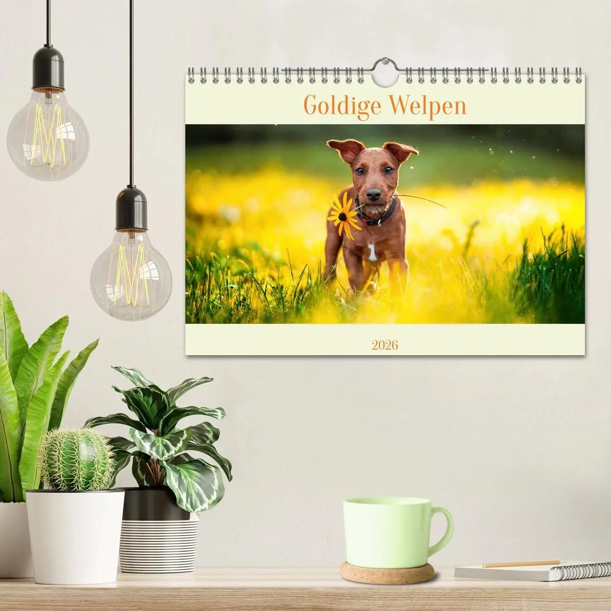 Bild: 9783457314111 | Pfotenblitzers Goldige Welpen (Wandkalender 2026 DIN A4 quer),...