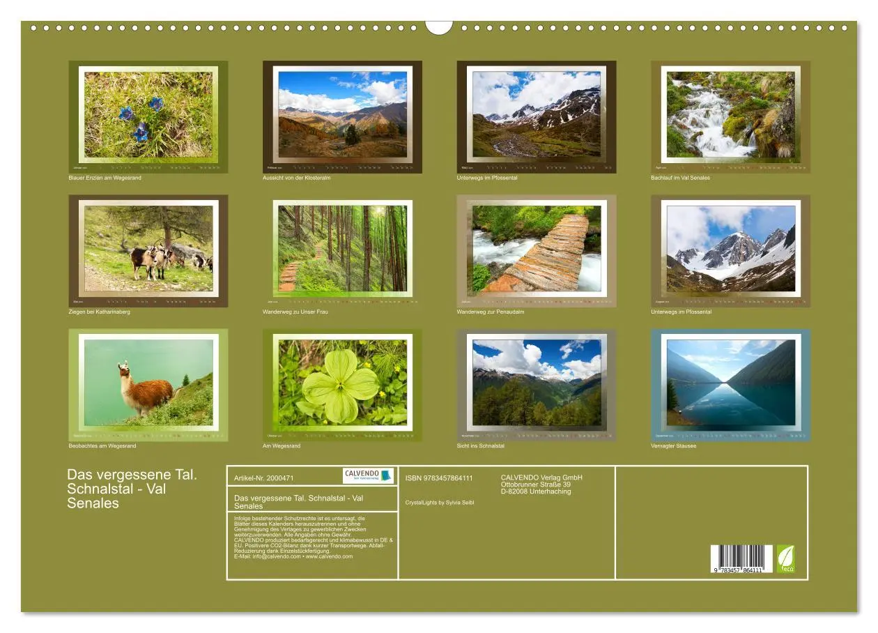 Bild: 9783457864111 | Das vergessene Tal. Schnalstal - Val Senales (Wandkalender 2026 DIN...