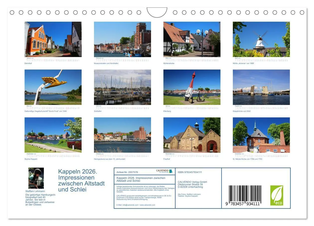 Bild: 9783457934111 | Kappeln 2026. Impressionen zwischen Altstadt und Schlei...