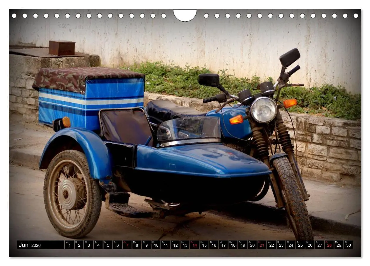 Bild: 9783516024111 | Motorrad-Gespanne in Kuba (Wandkalender 2026 DIN A4 quer), CALVENDO...