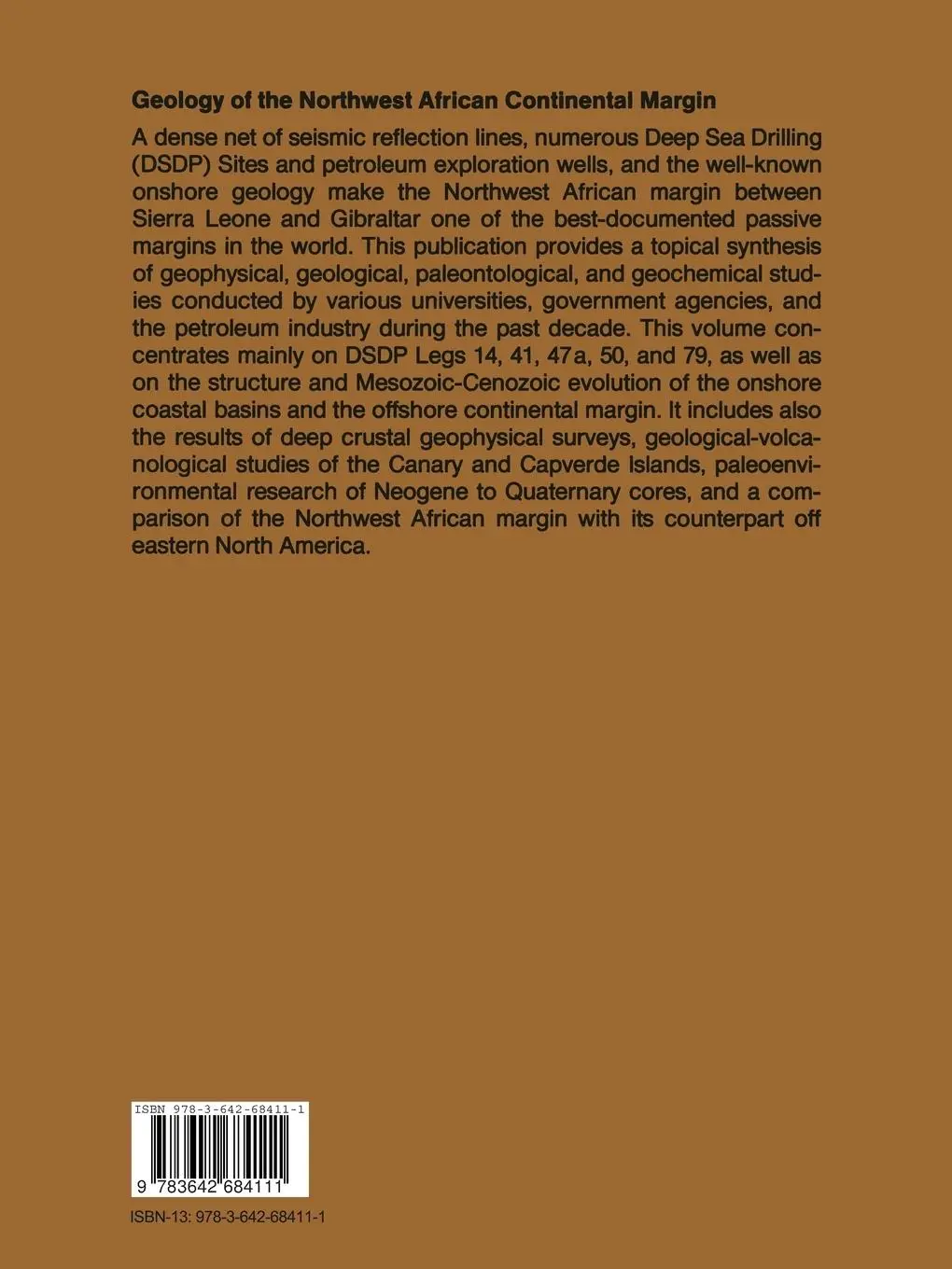 Rückseite: 9783642684111 | Geology of the Northwest African Continental Margin | Rad (u. a.) | xi