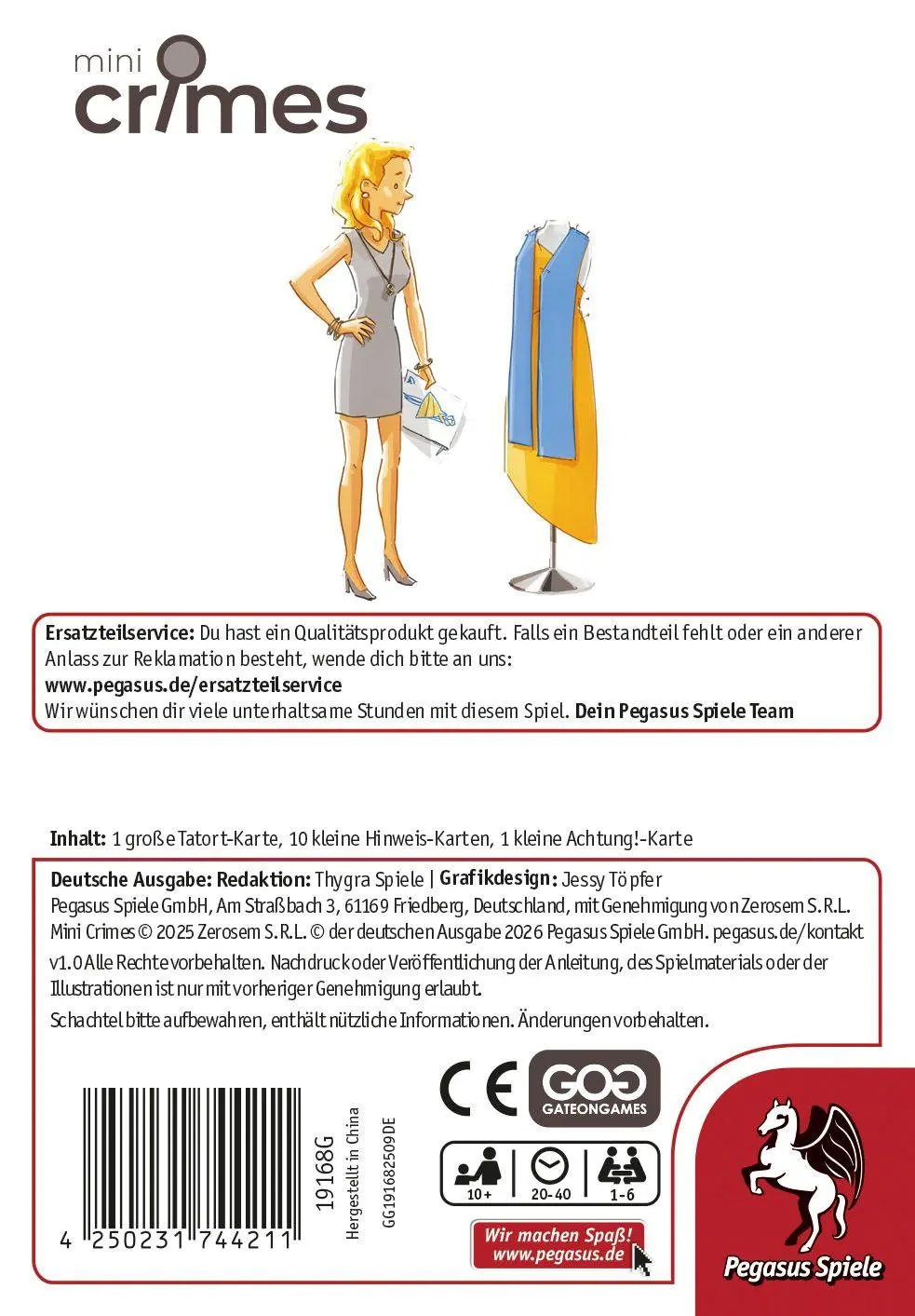 Bild: 4250231744211 | MiniCrimes - Beinahe Original | Spiel | 19168G | Deutsch | 2026