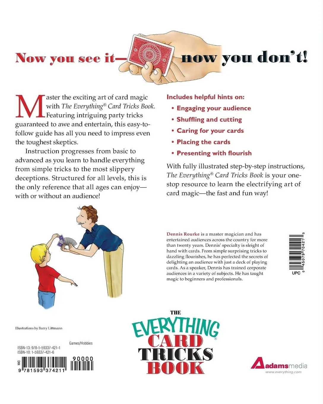 Rückseite: 9781593374211 | The Everything Card Tricks Book | Dennis Rourke | Taschenbuch | 2005