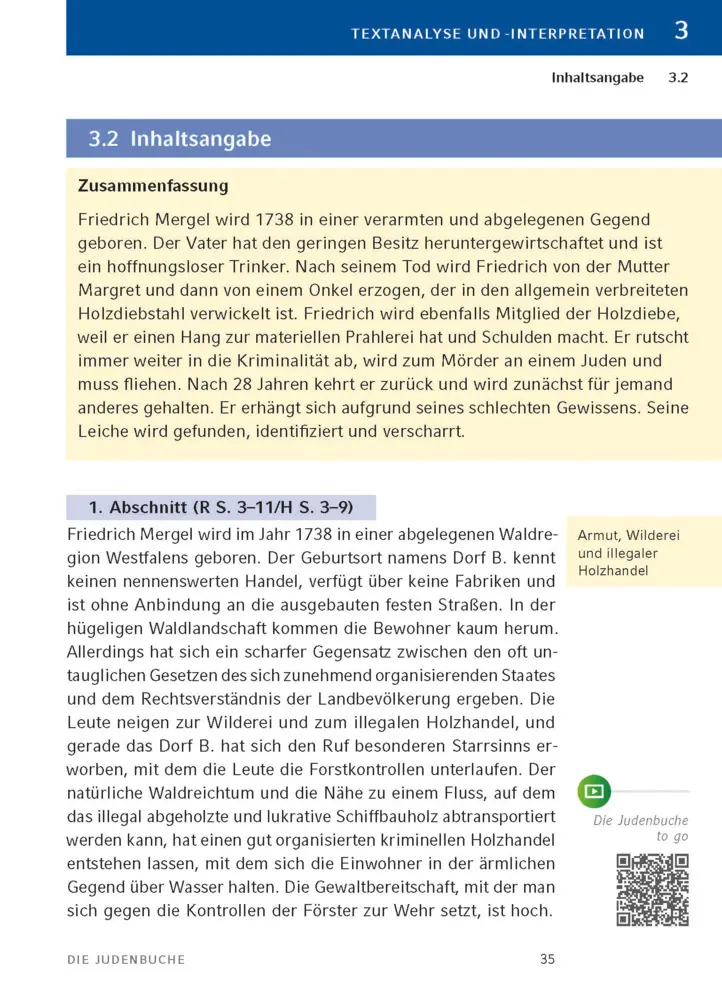 Bild: 9783129304211 | Die Judenbuche von Annette von Droste-Hülshoff | Droste-Hülshoff