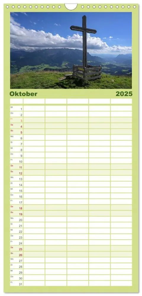 Bild: 9783457094211 | Familienplaner 2025 - Kaiserwinkl - Sommerbilder aus Tirol mit 5...