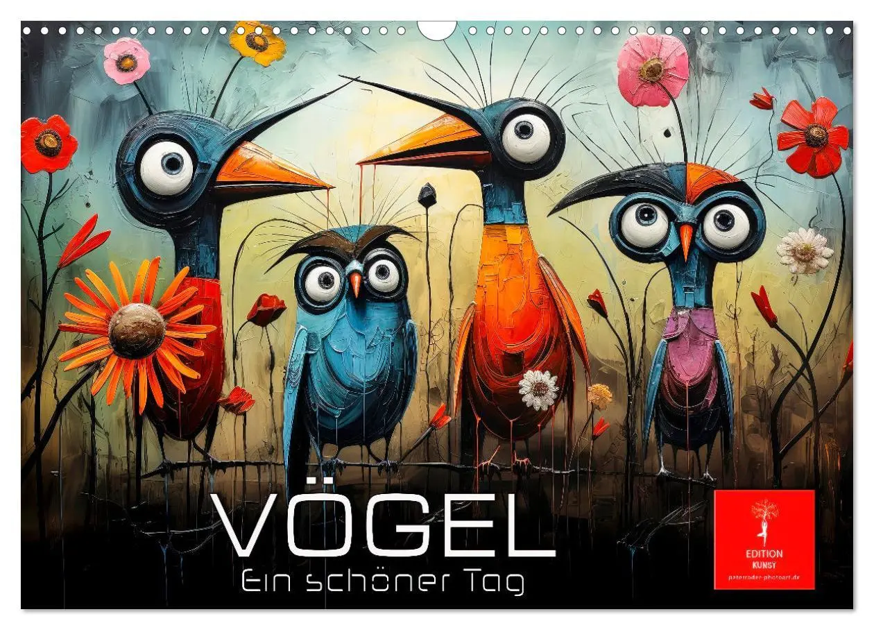 Cover: 9783457474211 | Vögel - ein schöner Tag (Wandkalender 2026 DIN A3 quer), CALVENDO...
