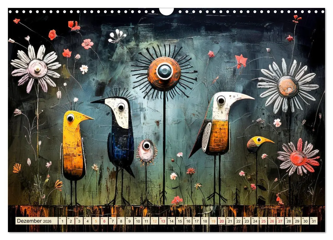 Bild: 9783457474211 | Vögel - ein schöner Tag (Wandkalender 2026 DIN A3 quer), CALVENDO...