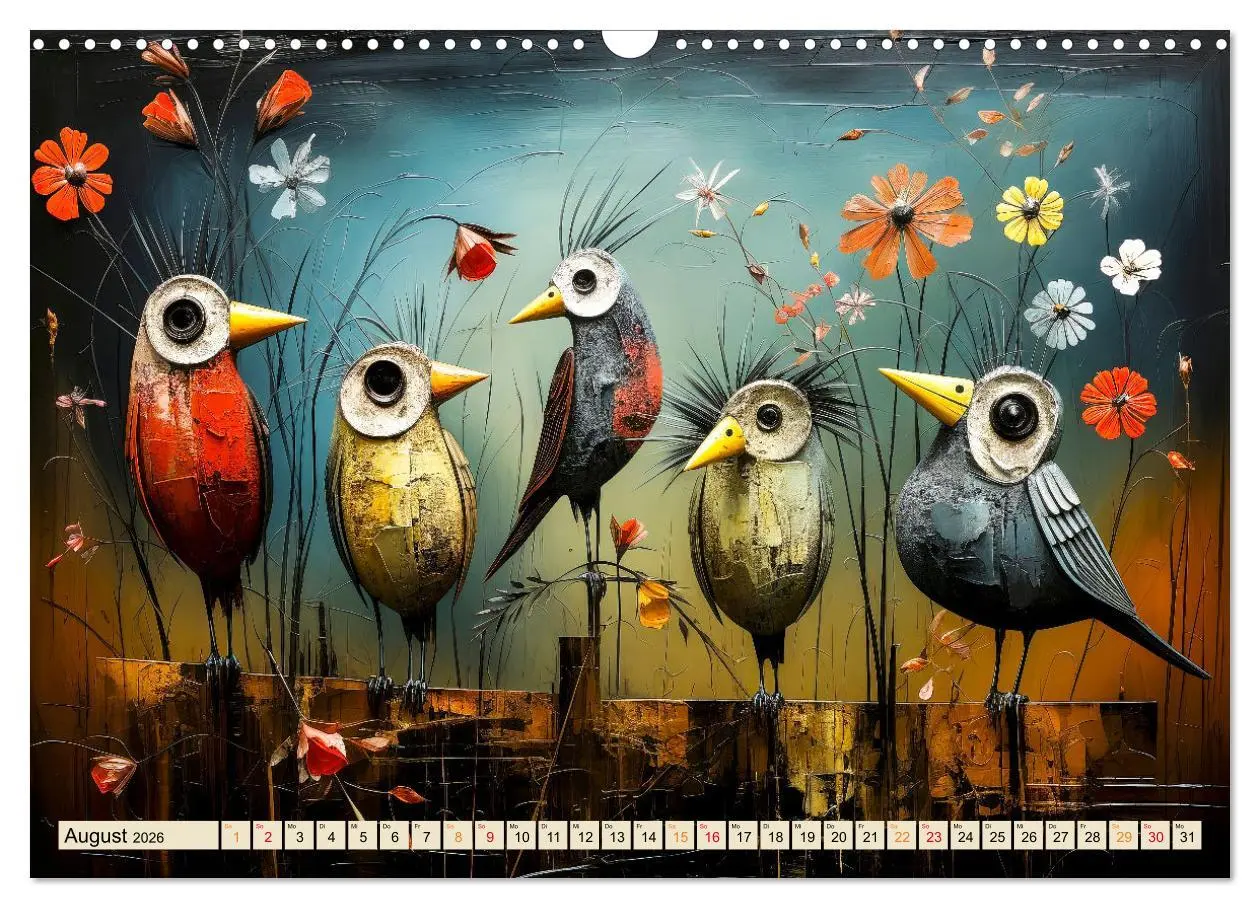 Bild: 9783457474211 | Vögel - ein schöner Tag (Wandkalender 2026 DIN A3 quer), CALVENDO...