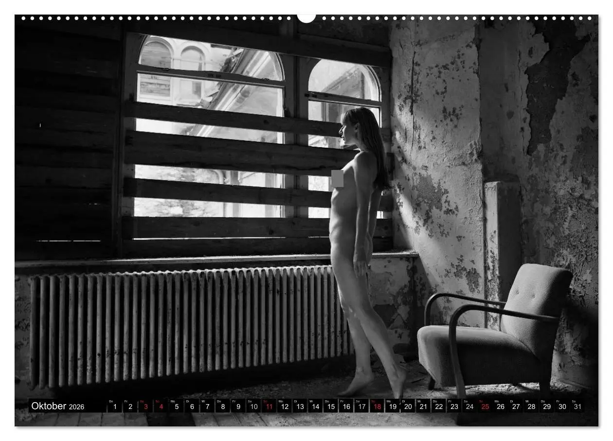 Bild: 9783516184211 | Aktfotografie in alten Mauern (Wandkalender 2026 DIN A2 quer),...